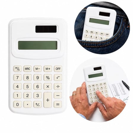 PM-25423 Beyaz Mini Hesap Makinesi