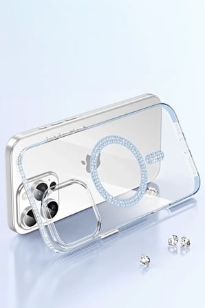 Joko Apple iPhone 16 Pro Move Taşlı Magsafe Kapak - Lila