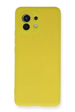 Xiaomi Mi 11 Kılıf Nano içi Kadife Silikon - Sarı