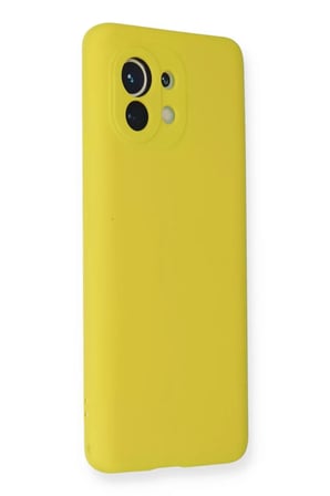 Xiaomi Mi 11 Kılıf Nano içi Kadife Silikon - Sarı