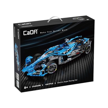 ErturkStore Racing Super Car Yapıştırıcı Oyuncak Mavi 1667 Parça Çocuk 6+ Yaş 545gr