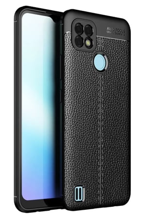 Realme C21 Kılıf Auto Focus Kapak - Siyah