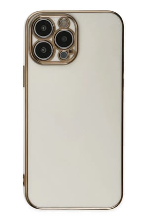 Apple iPhone 14 Pro Max Kılıf Volet Silikon - Beyaz