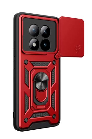 Xiaomi Redmi Note 15 Pro 5G Pars Lens Yüzüklü Silikon - Kırmızı