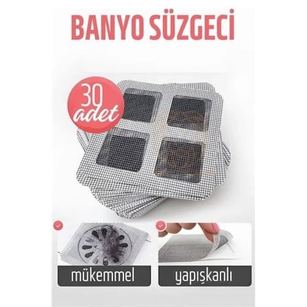 Banyo Gider Süzgeci 30 Adet 721136