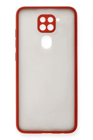 Xiaomi Redmi Note 9 Kılıf Montreal Silikon Kapak - Kırmızı