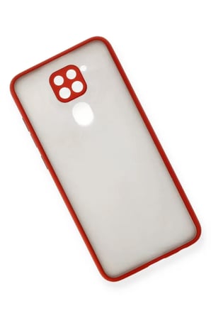 Xiaomi Redmi Note 9 Kılıf Montreal Silikon Kapak - Kırmızı