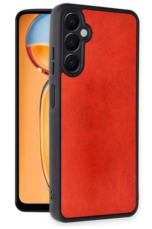 Samsung Galaxy A36 Kılıf Aras Deri Kapak - Kırmızı