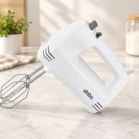 200W 5 Kademeli Paslanmaz Çelik Aparatlı El Mikser