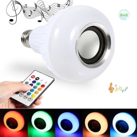 Bluetooth Müzik Çalar + Kumandalı Rgb Led Ampul OM-30
