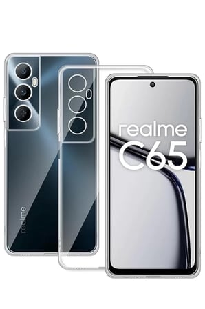 Realme C65 Kılıf Lüx Şeffaf Silikon