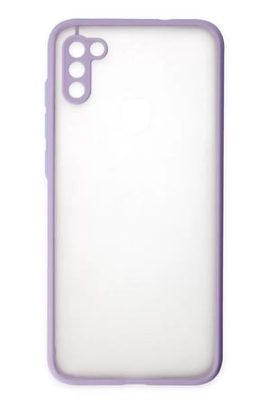 Samsung Galaxy A11 Kılıf Montreal Silikon Kapak - Mor