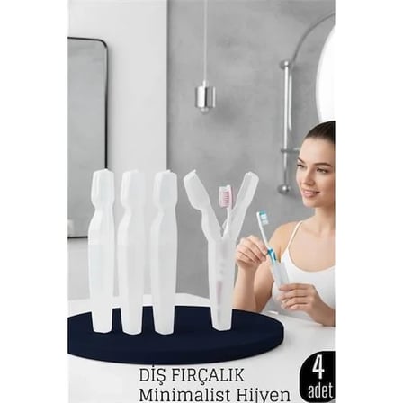 4 Lü Kapaklı Diş Fırçası Kutusu Kapaklı Diş Fırçalık – Hijyenik Ve Şık Banyo Düzeni 719735