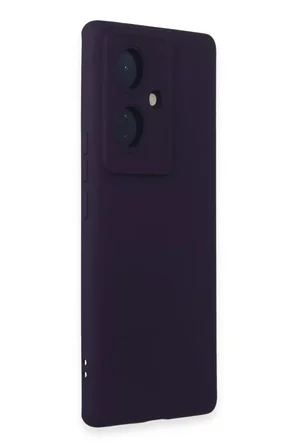 Vivo V29 Lite Kılıf Nano içi Kadife Silikon - Mor