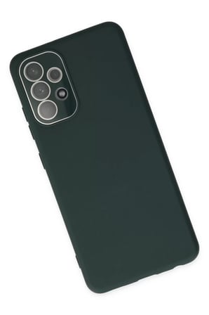 Samsung Galaxy A33 5G Kılıf Lansman Glass Kapak - Koyu Yeşil