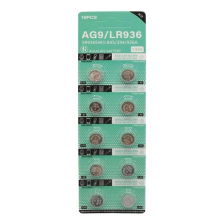 AG9 LR936 1.5V Alkalin Düğme Pil (10’lu Paket)