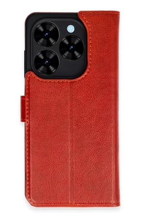 Tecno Spark Go 2024 Kılıf Trend S Plus Kapaklı Kılıf - Kırmızı