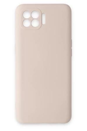 Oppo Reno 4 Lite Kılıf Nano içi Kadife Silikon - Pudra