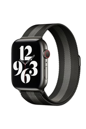 Apple Uyumlu Watch 38mm Metal Mıknatıslı Kordon - Siyah-Beyaz