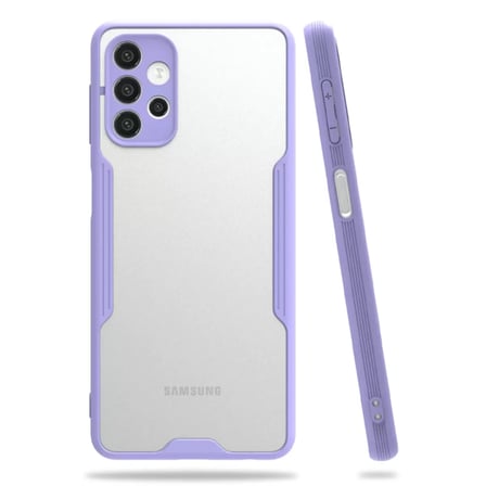 Samsung Galaxy A72 Kılıf Platin Silikon - Lila