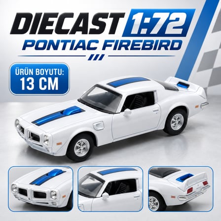 24075 Dıecast 72 Pontıac Fırebırd