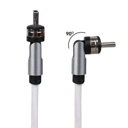 PM-25905 Beyaz 3in1 (Type C- Lightning-Micro Usb) Manyetik Uç Taşınabilir Şarj Kablosu