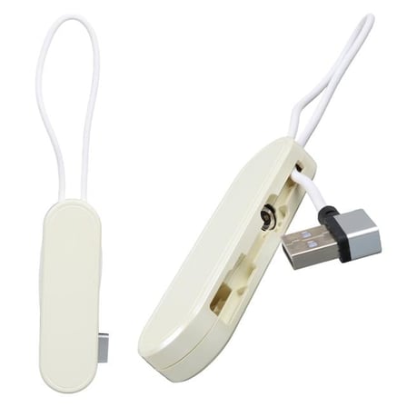 PM-25905 Beyaz 3in1 (Type C- Lightning-Micro Usb) Manyetik Uç Taşınabilir Şarj Kablosu