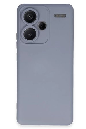 Xiaomi Redmi Note 13 Pro Plus Kılıf Nano içi Kadife Silikon - Gri