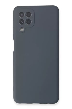 Samsung Galaxy A22 Kılıf Nano içi Kadife Silikon - Gri