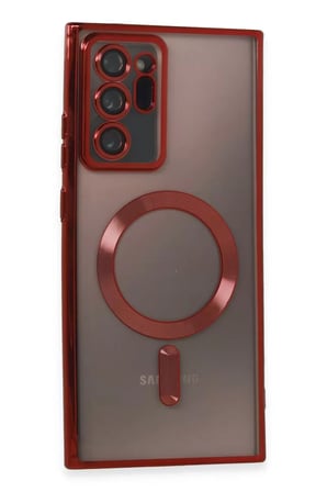 Samsung Galaxy Note 20 Ultra Kılıf Kross Magneticsafe Kapak - Kırmızı