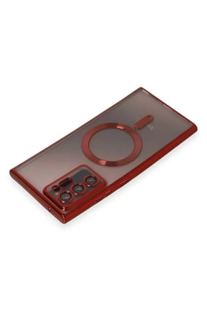 Samsung Galaxy Note 20 Ultra Kılıf Kross Magneticsafe Kapak - Kırmızı