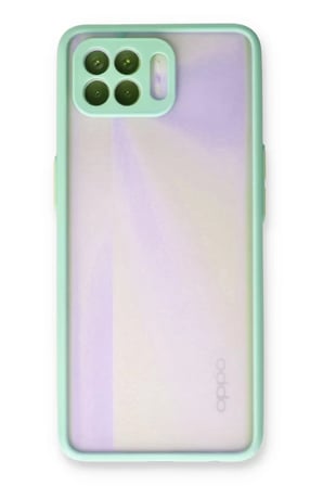 Oppo Reno 4 Lite Kılıf Montreal Silikon Kapak - Turkuaz