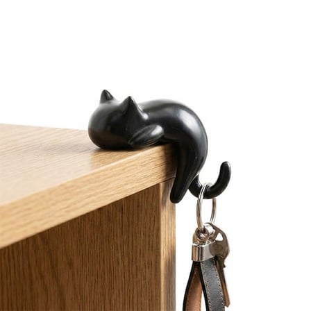 SN-29184 Kedi Figürlü Yapışkanlı Köşe Askılık