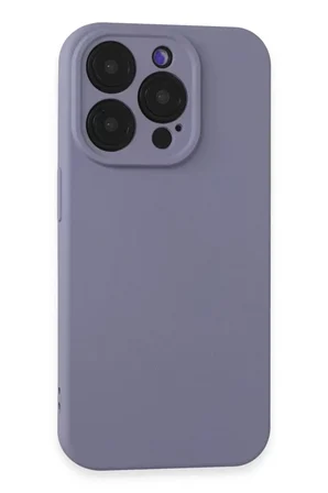 Apple iPhone 15 Pro Kılıf Nano içi Kadife Silikon - Lila