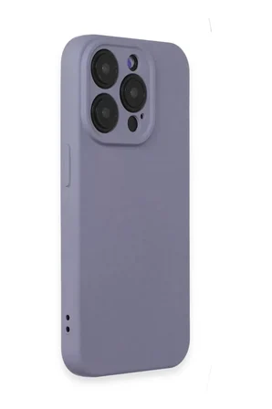 Apple iPhone 15 Pro Kılıf Nano içi Kadife Silikon - Lila