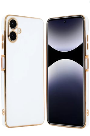 Samsung Uyumlu Galaxy A06 Kılıf Volet Silikon - Beyaz