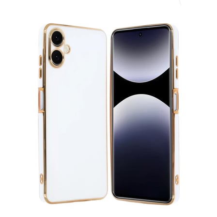 Samsung Uyumlu Galaxy A06 Kılıf Volet Silikon - Beyaz