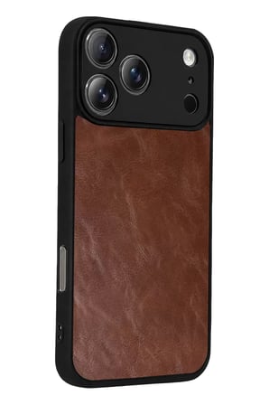 Apple iPhone 17 Pro Aras Deri Kapak - Taba