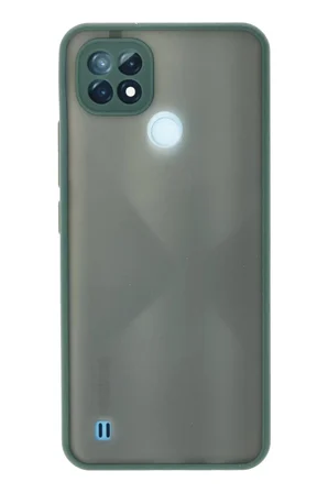 Realme C21 Kılıf Montreal Silikon Kapak - Yeşil