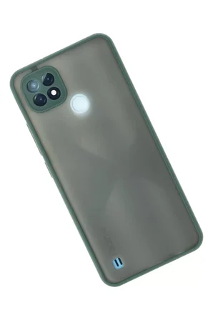 Realme C21 Kılıf Montreal Silikon Kapak - Yeşil