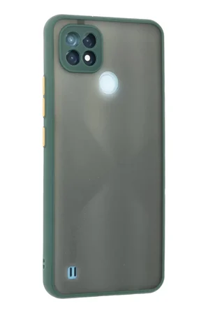 Realme C21 Kılıf Montreal Silikon Kapak - Yeşil