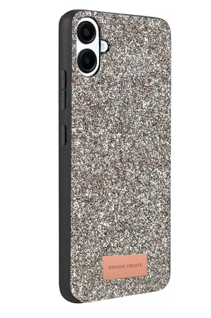 Onegif Samsung Galaxy A07 4G Bright Simli Kapak - Gümüş