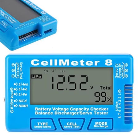 PM-26959 Pil Kapasite Voltaj Test Cihazı RC 1-8S Lipo Lityum NIMH