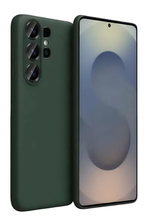 Samsung Galaxy S26 Ultra Nano içi Kadife Silikon - Koyu Yeşil