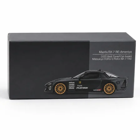 Model Araç 1/64 Mazda RX-7 RE-Amemiya Matsukiyo KOKU 3 Rotor NA-7 TAS 2025 Best Tuned Car Award