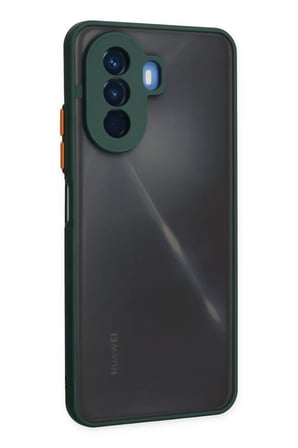 Huawei Nova Y70 Kılıf Montreal Silikon Kapak - Yeşil