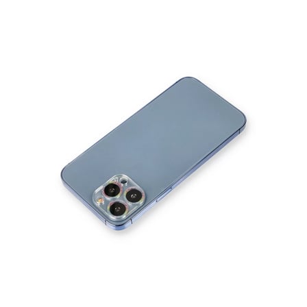 Apple Uyumlu iPhone 12 Pro Max Shine Kamera Lens Koruma Cam - Rainbow
