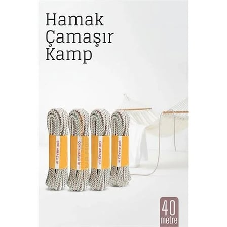 Hamak İpi - Çok Amaçlı Kalın İp - Çamaşır İpi 40 Metre 718591