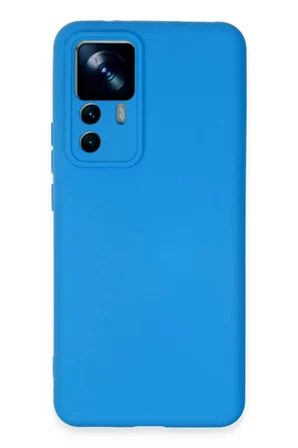 Xiaomi Mi 12T Pro Kılıf Nano içi Kadife Silikon - Mavi