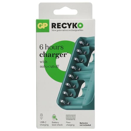 GP ReCyko E822 8’li USB Kalem Pil Şarj Cihazı - AA ve AAA Uyumlu Akıllı LED Göstergeli Profesyonel Şarjlı Ünitesi
